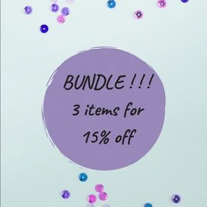15% off 3 items or more